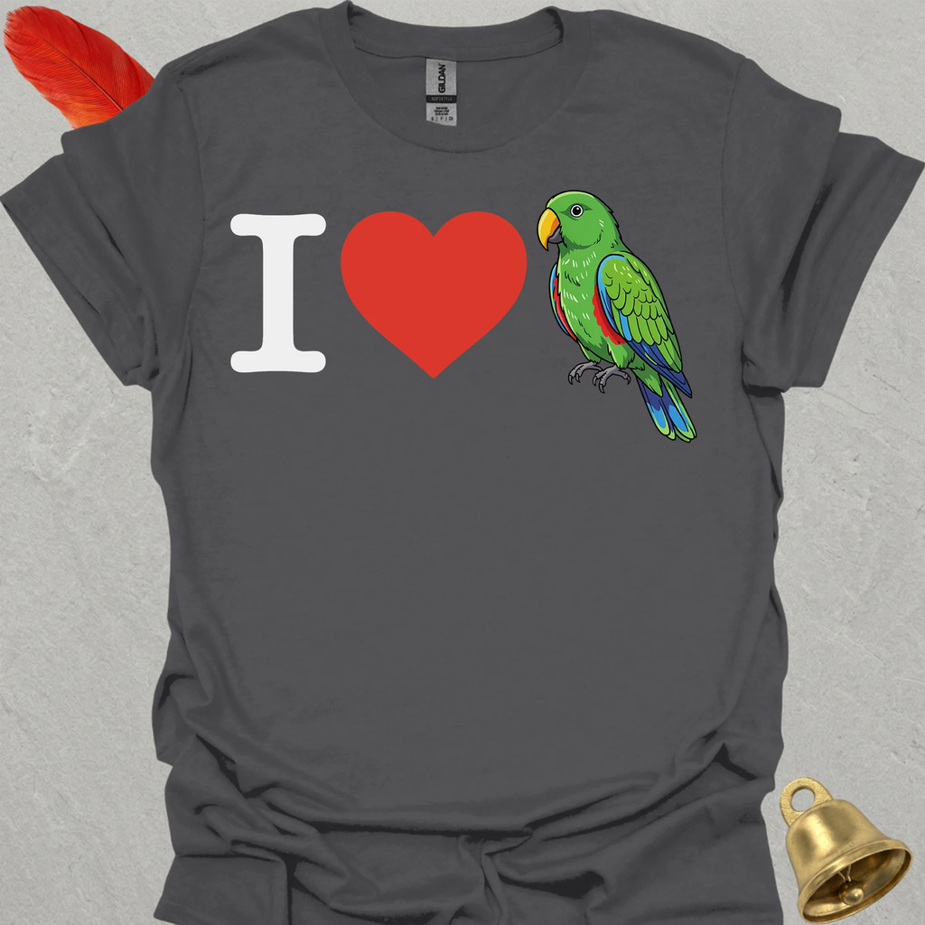 I Love Male Eclectus Parrot T-Shirt