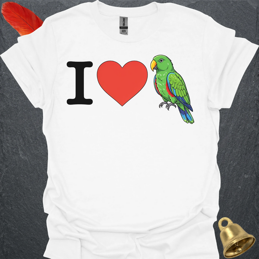 I Love Male Eclectus Parrot T-Shirt