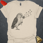White-Bellied Caique Blowing Wishes T-Shirt