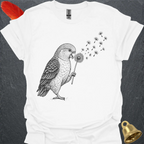 White-Bellied Caique Blowing Wishes T-Shirt