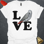 African Grey Parrot Bird Love T-Shirt