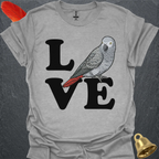 African Grey Parrot Bird Love T-Shirt