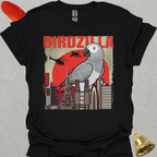 African Grey Parrot Birdzilla T-Shirt