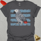 African Grey Parrot Brush T-Shirt
