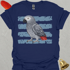African Grey Parrot Brush T-Shirt