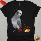 African Grey Parrot Eye on Prize T-Shirt