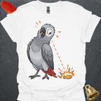 African Grey Parrot Eye on Prize T-Shirt