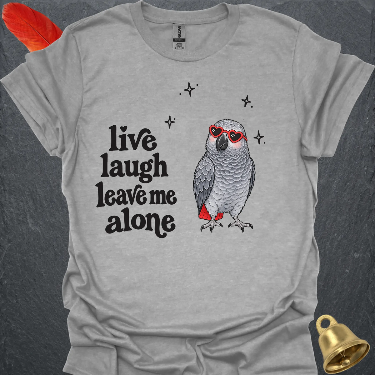 African Grey Parrot Live Laugh T-Shirt