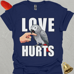African Grey Parrot Love Hurts T-Shirt