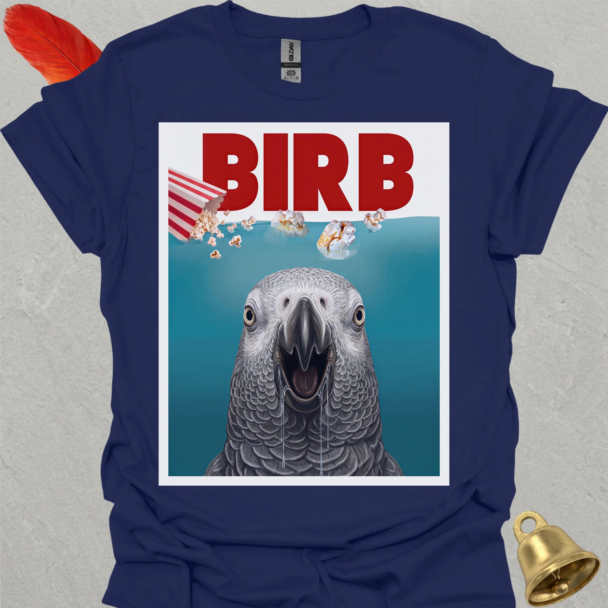African Grey Parrot Movie T-Shirt