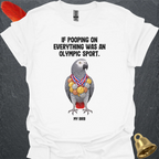 African Grey Parrot Olympic Pooper T-Shirt