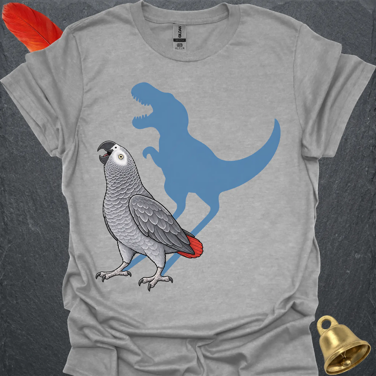 African Grey Parrot Roar T-Shirt