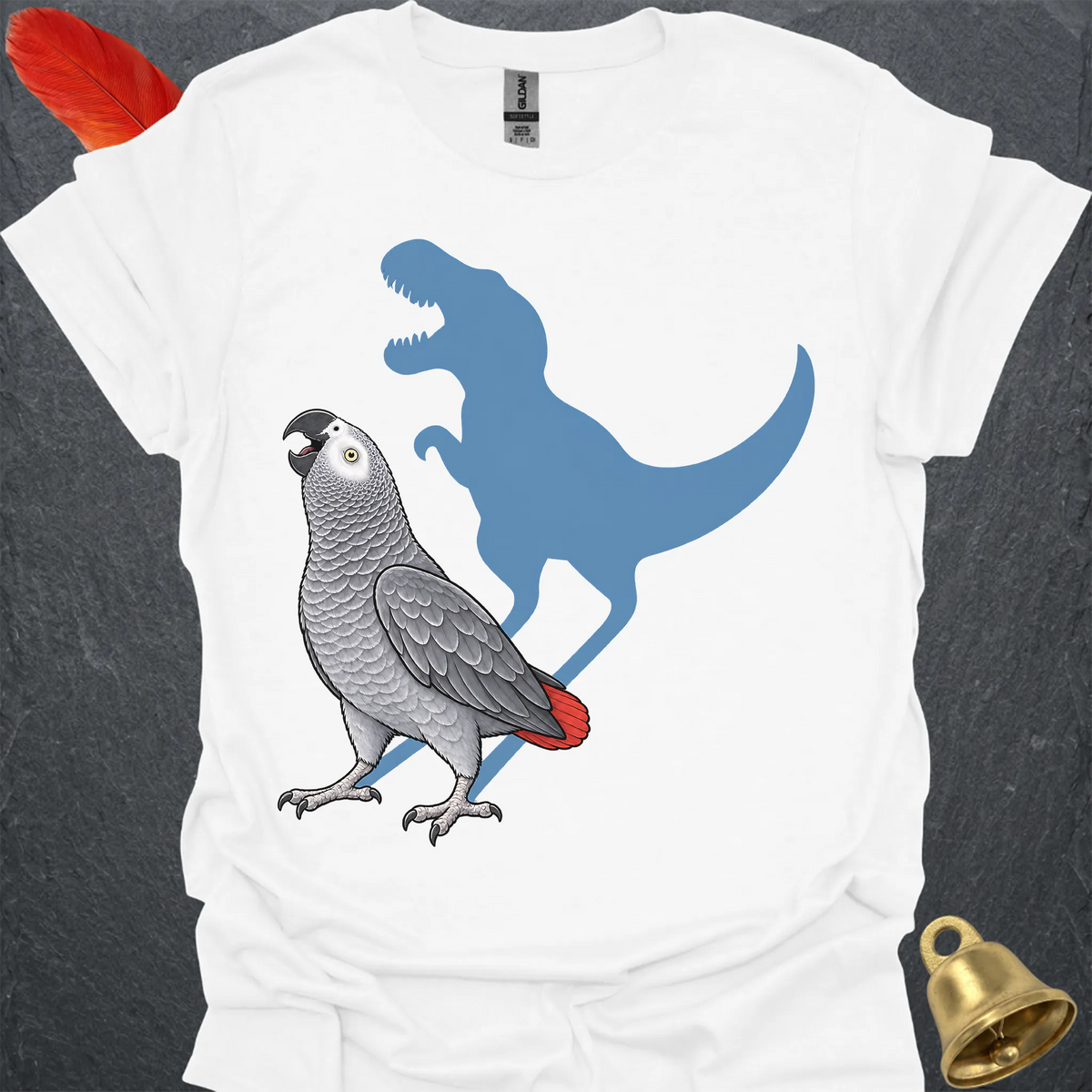 African Grey Parrot Roar T-Shirt