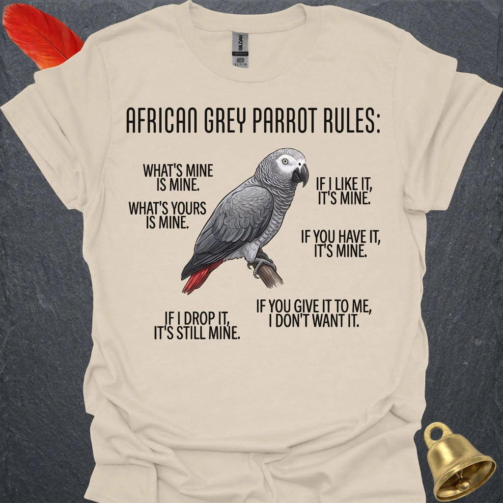 African Grey Parrot Rules T-Shirt