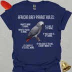 African Grey Parrot Rules T-Shirt