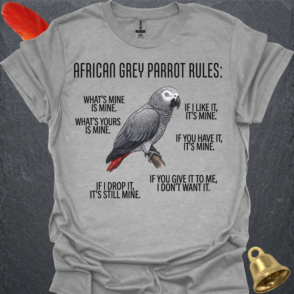 African Grey Parrot Rules T-Shirt