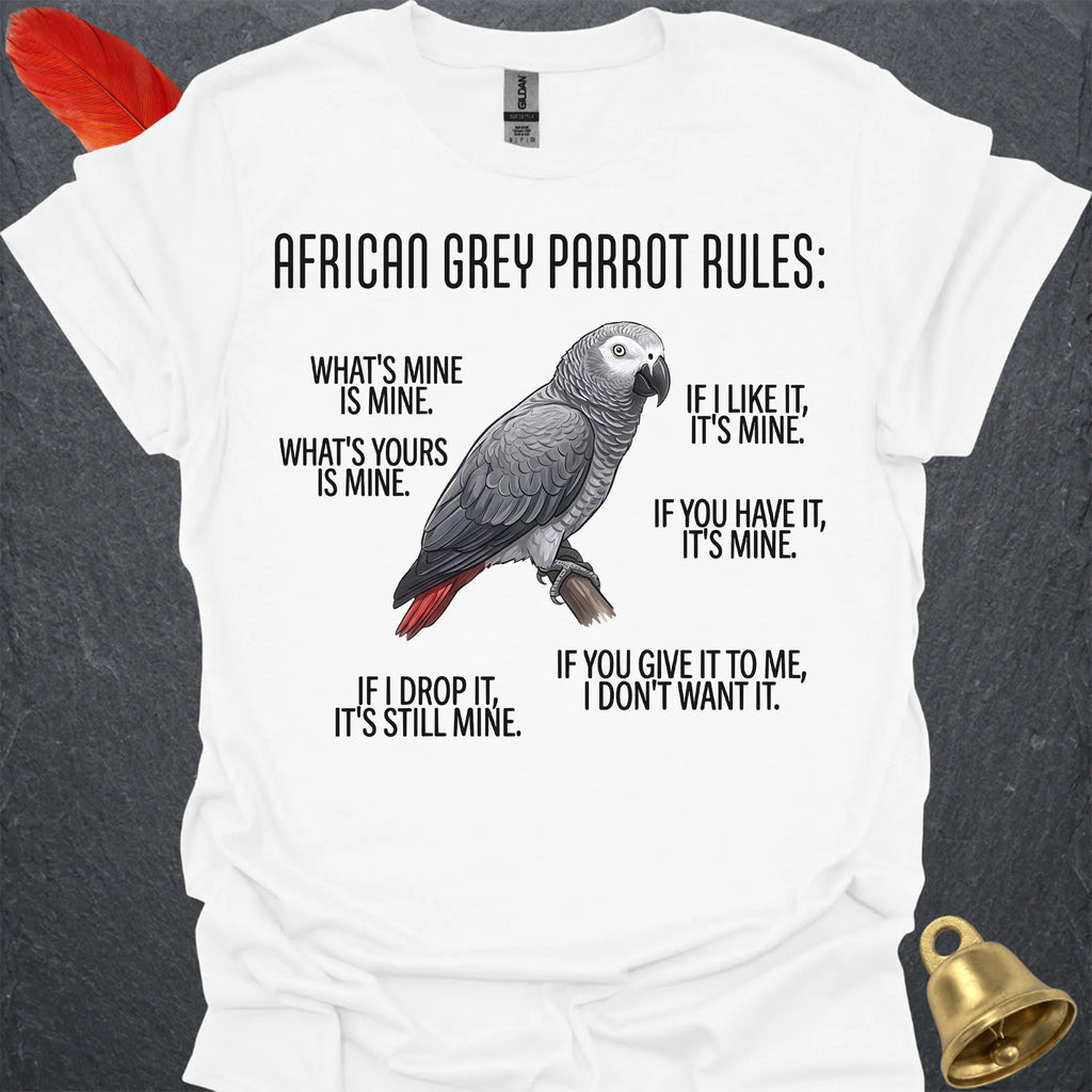 African Grey Parrot Rules T-Shirt