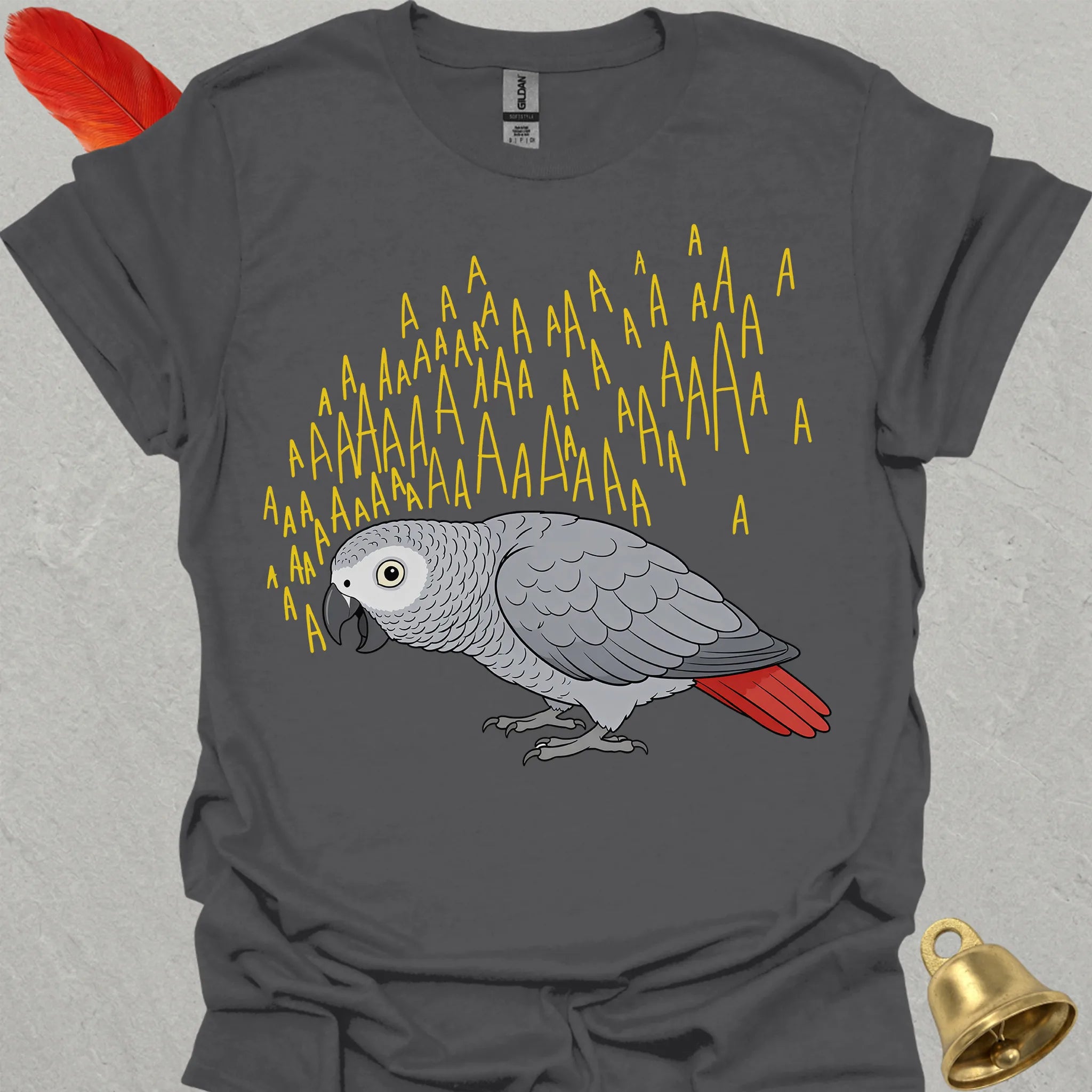 African Grey Parrot Scream T-Shirt