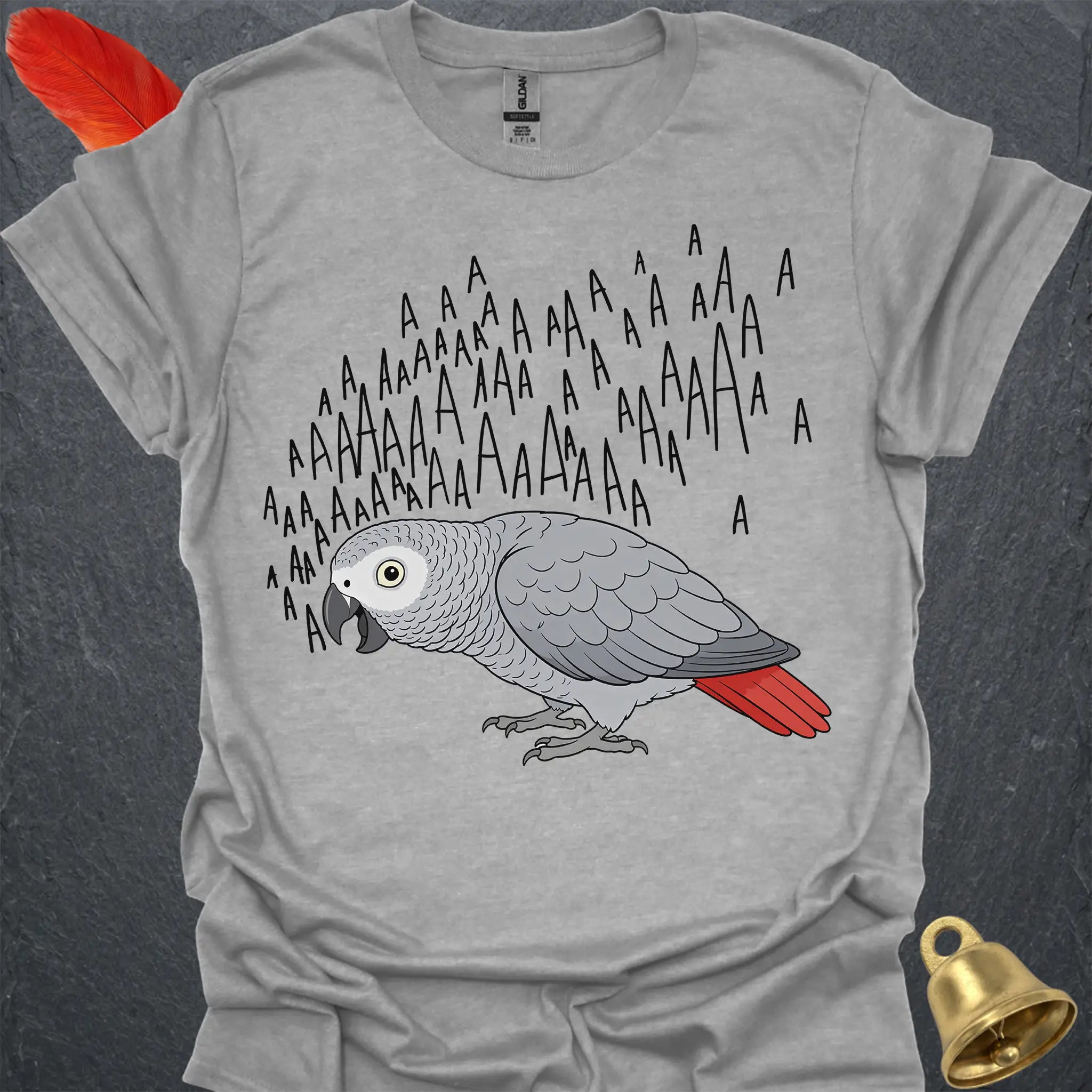 African Grey Parrot Scream T-Shirt