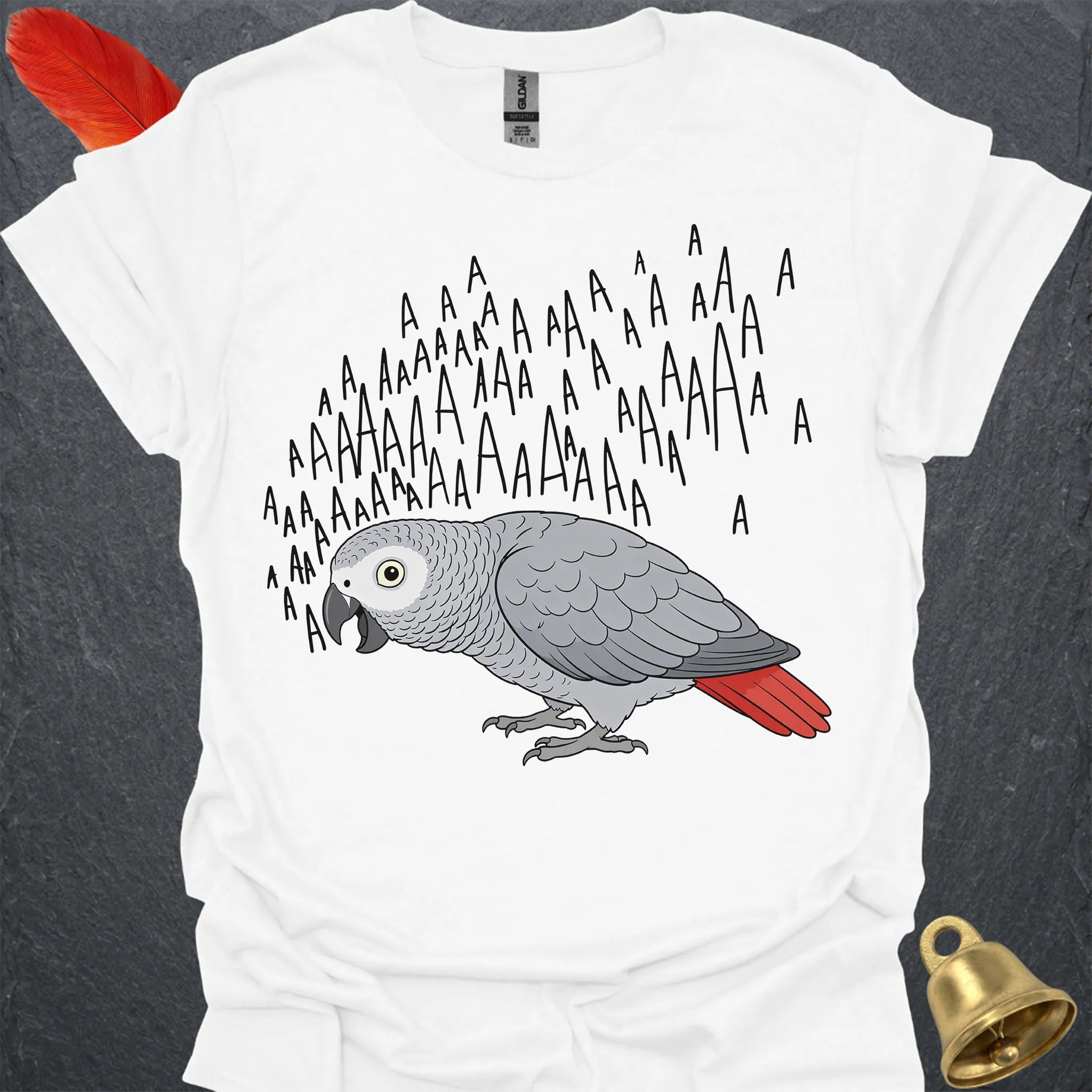 African Grey Parrot Scream T-Shirt