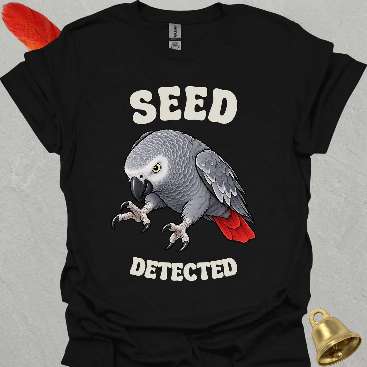 African Grey Parrot Seed Detected T-Shirt