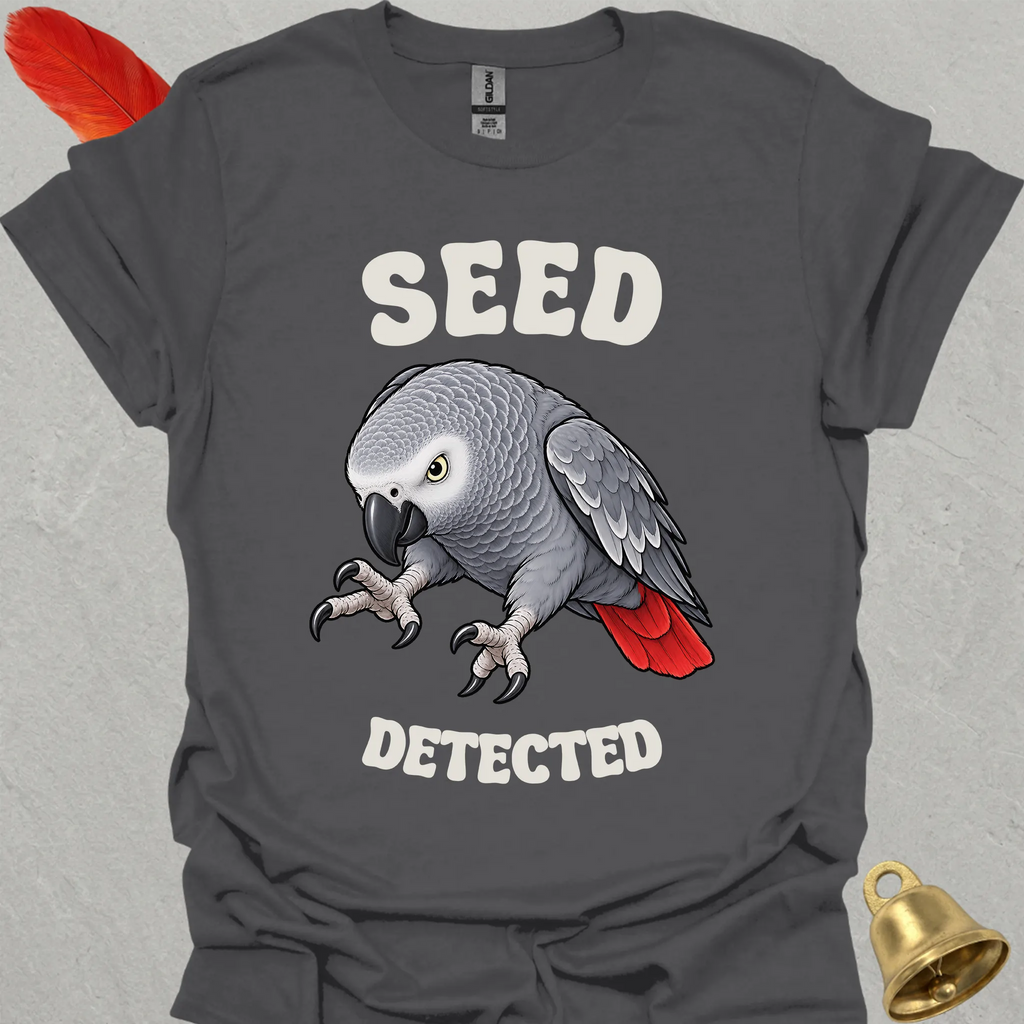 African Grey Parrot Seed Detected T-Shirt