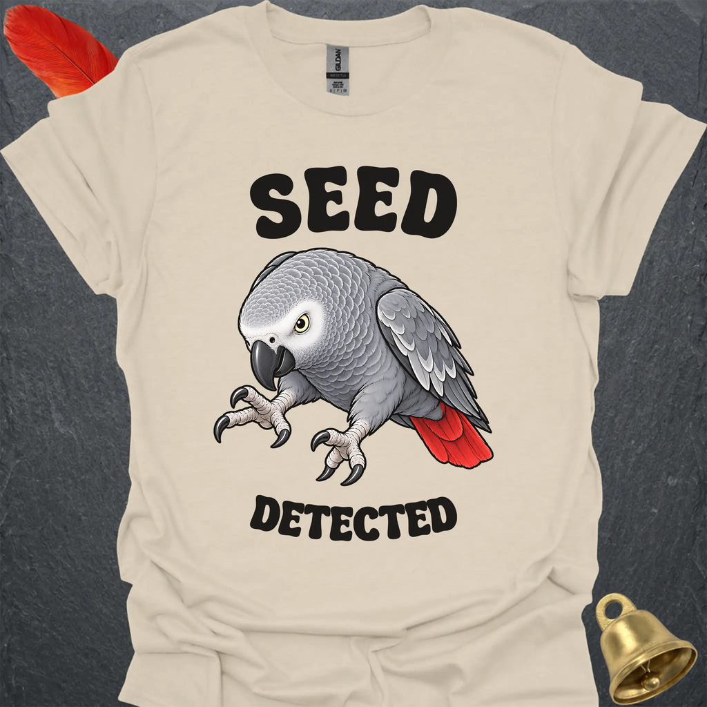 African Grey Parrot Seed Detected T-Shirt