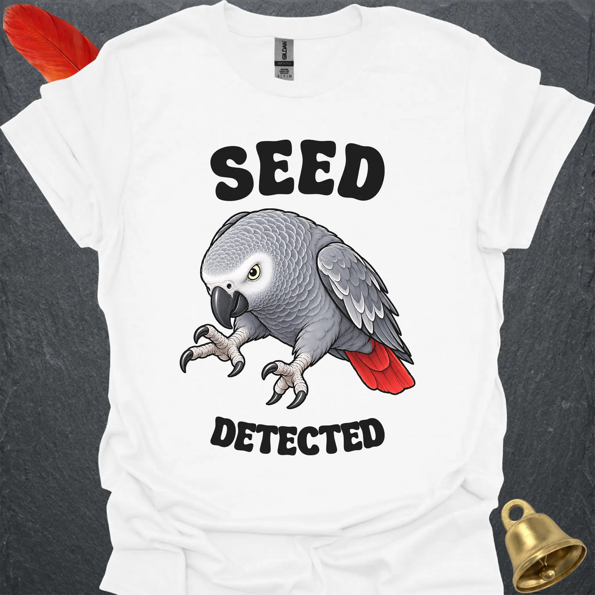 African Grey Parrot Seed Detected T-Shirt