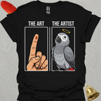 African Grey Parrot The Artist T-Shirt