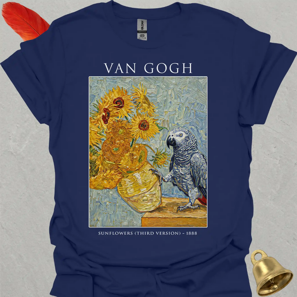African Grey Parrot Van Gogh T-Shirt
