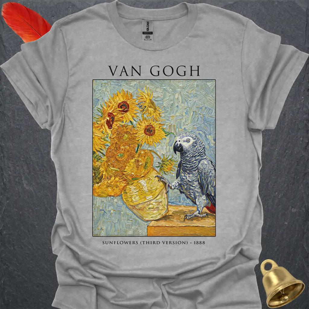 African Grey Parrot Van Gogh T-Shirt