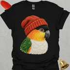 Black-Headed Caique Beanie T-Shirt