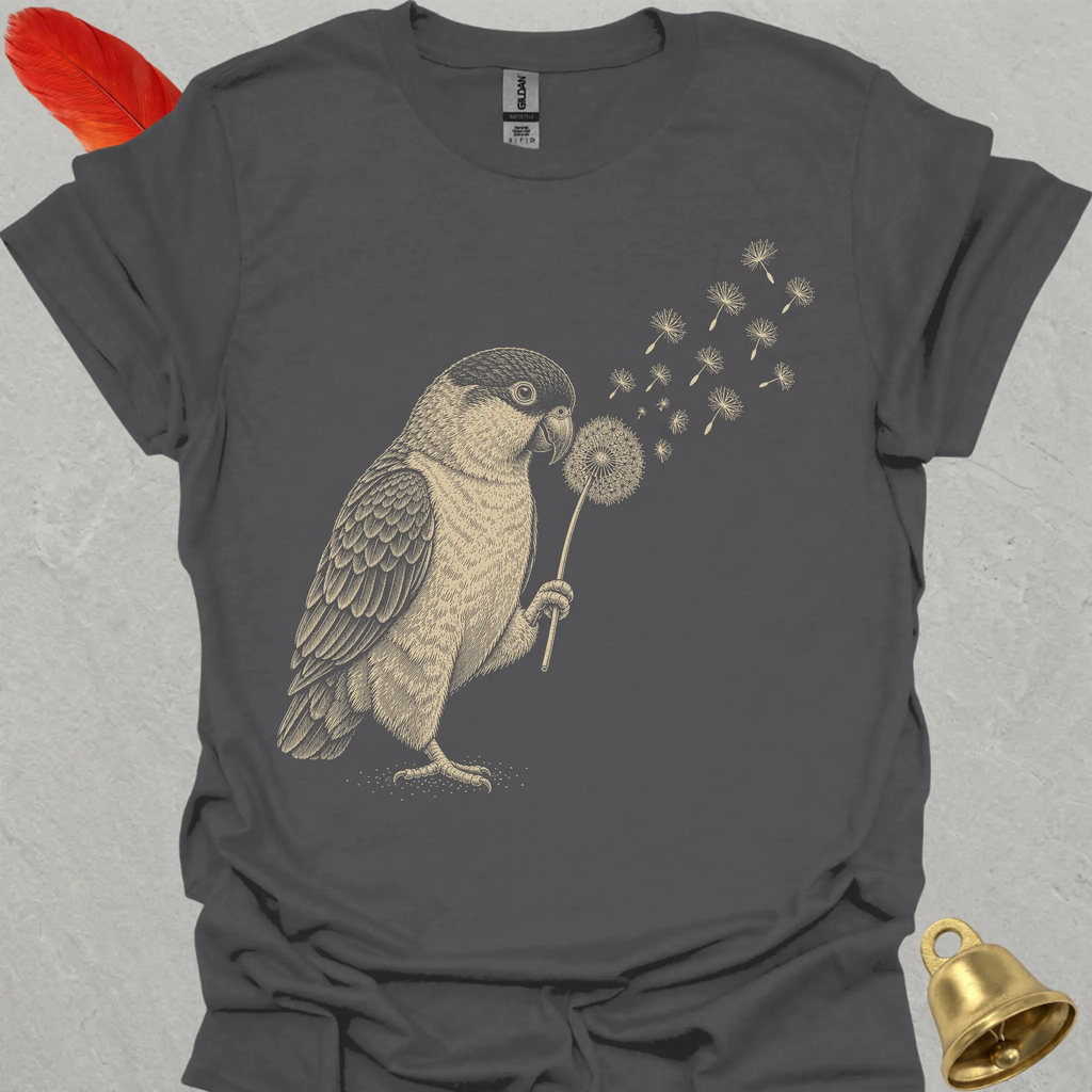 Black-Headed Caique Blowing Wishes T-Shirt