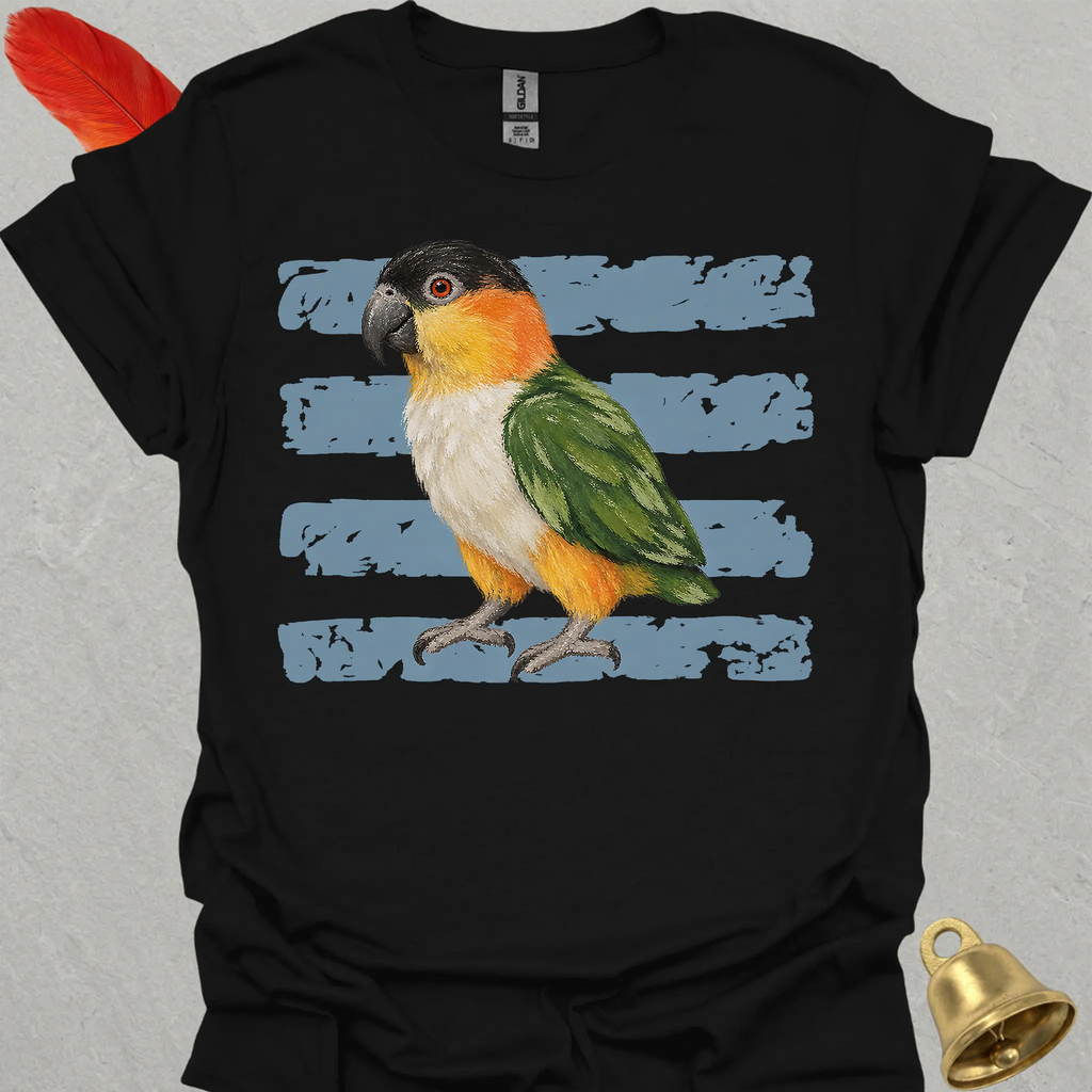 Black-Headed Caique Brush T-Shirt