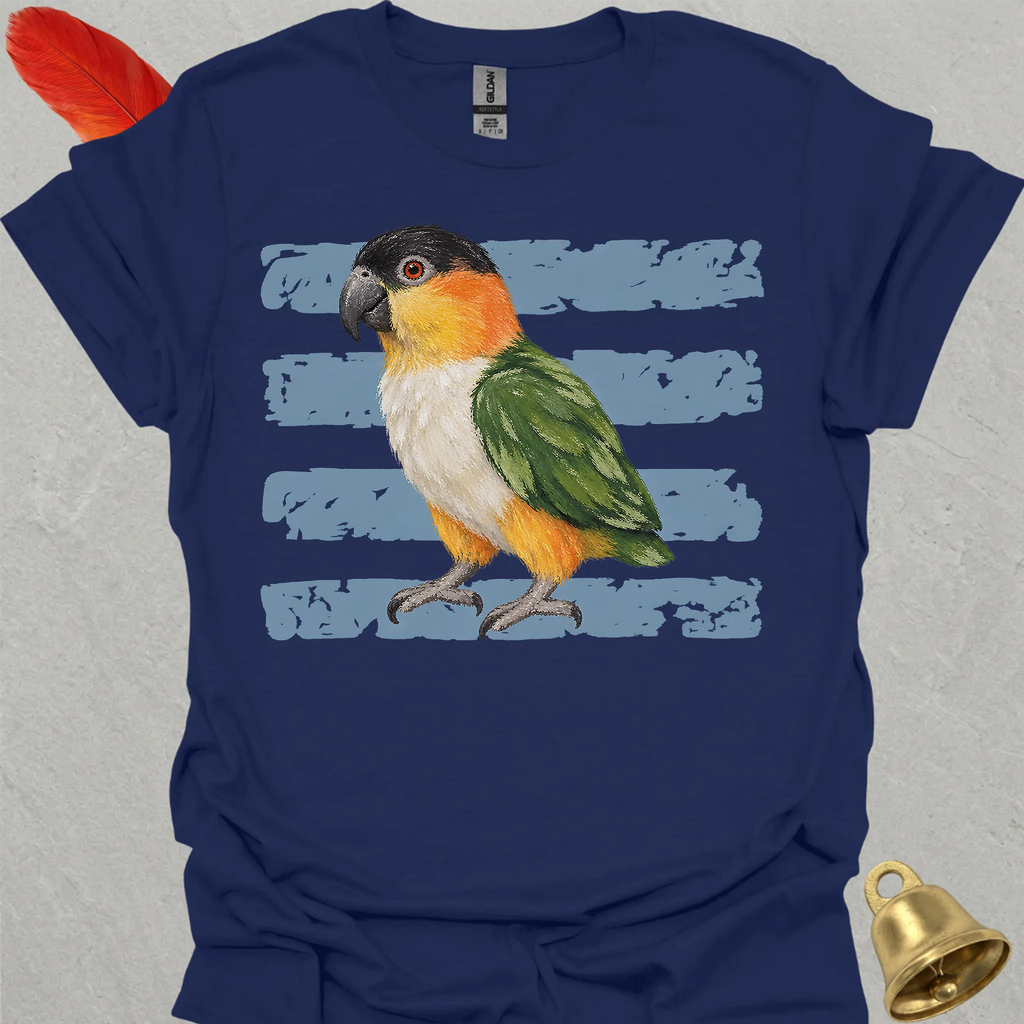 Black-Headed Caique Brush T-Shirt