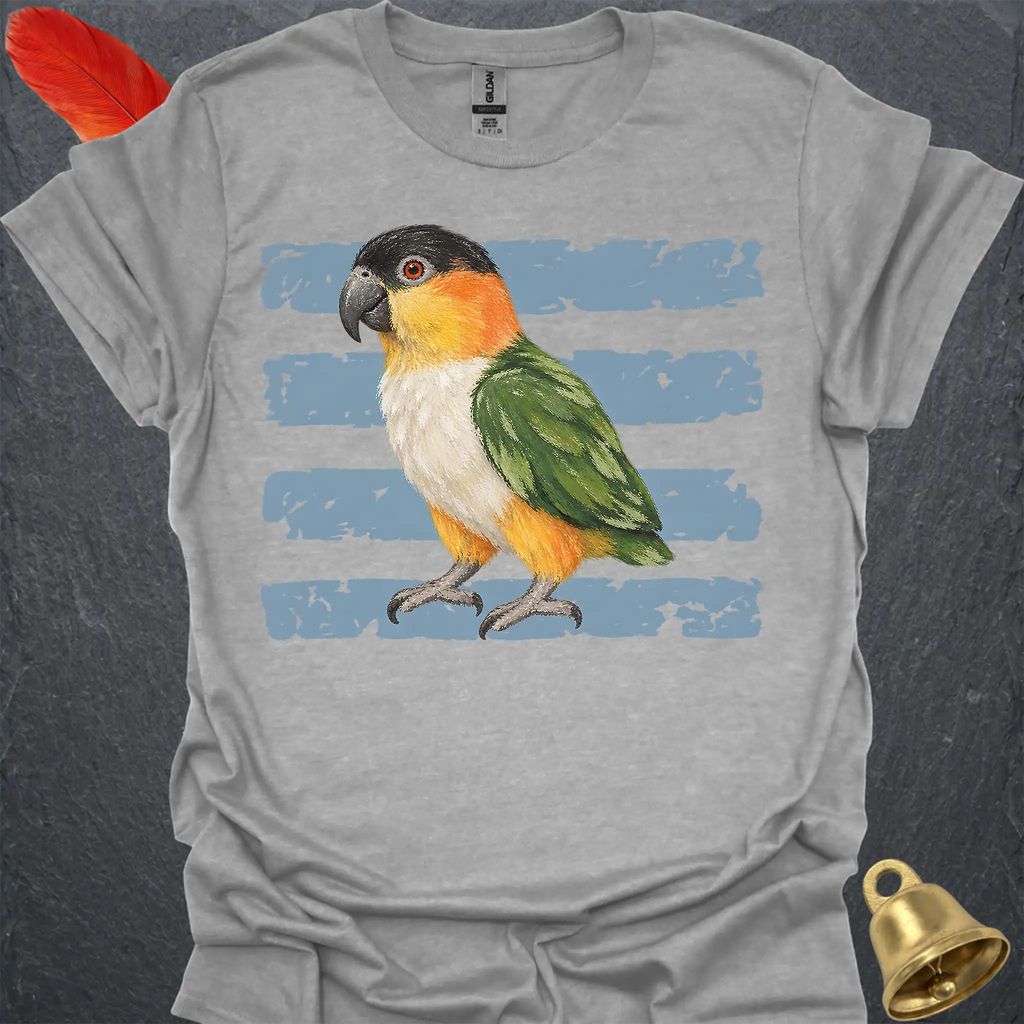 Black-Headed Caique Brush T-Shirt