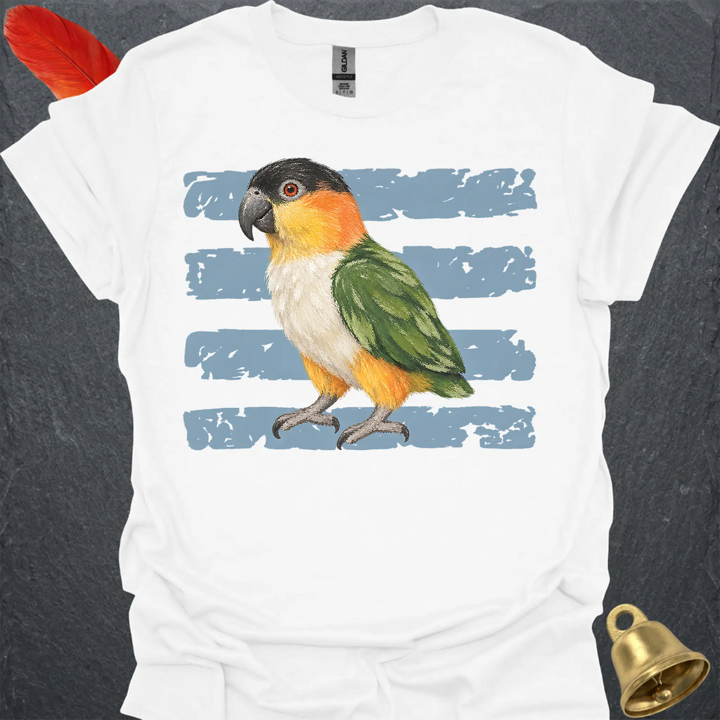 Black-Headed Caique Brush T-Shirt
