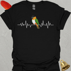 Black-Headed Caique Heartbeat T-Shirt
