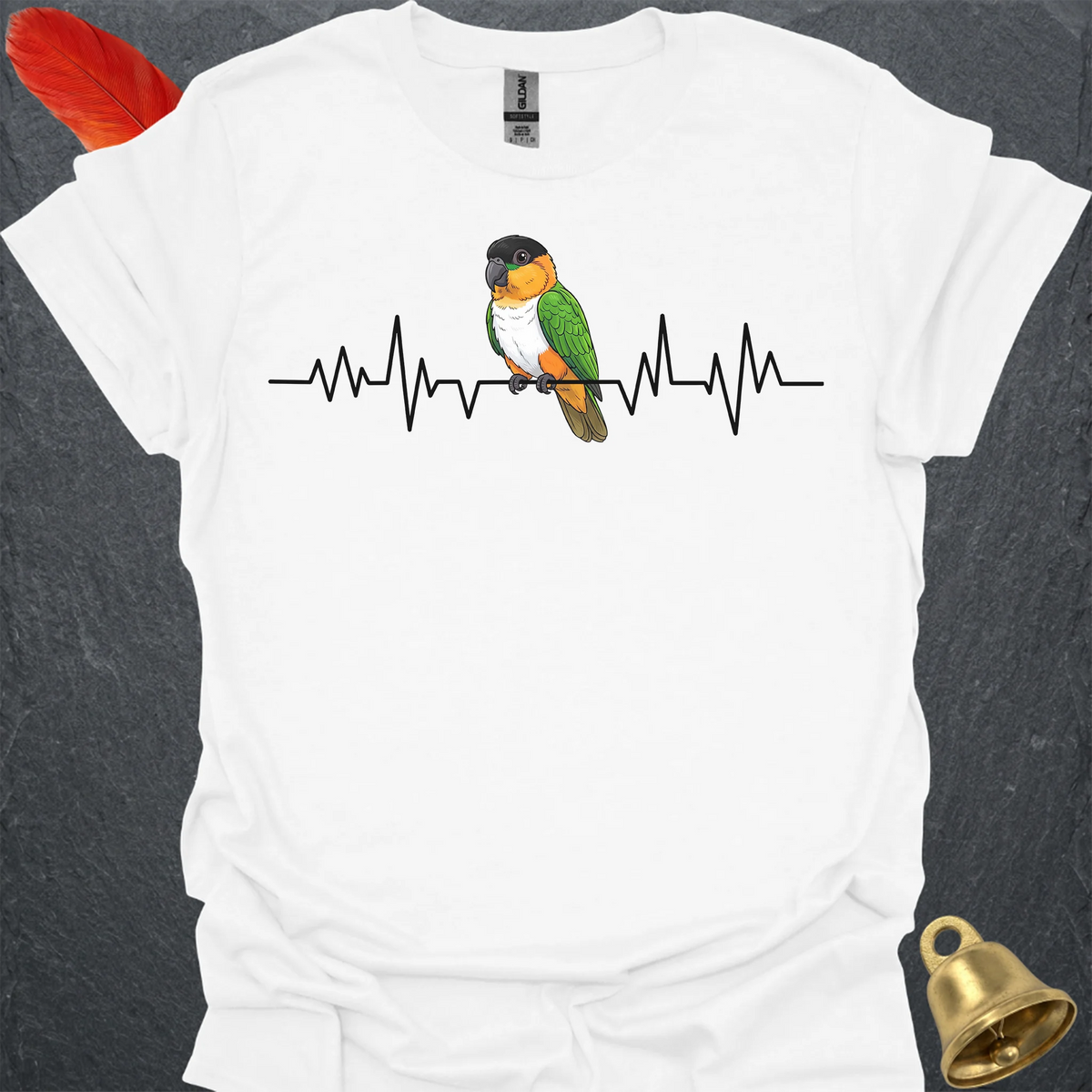 Black-Headed Caique Heartbeat T-Shirt