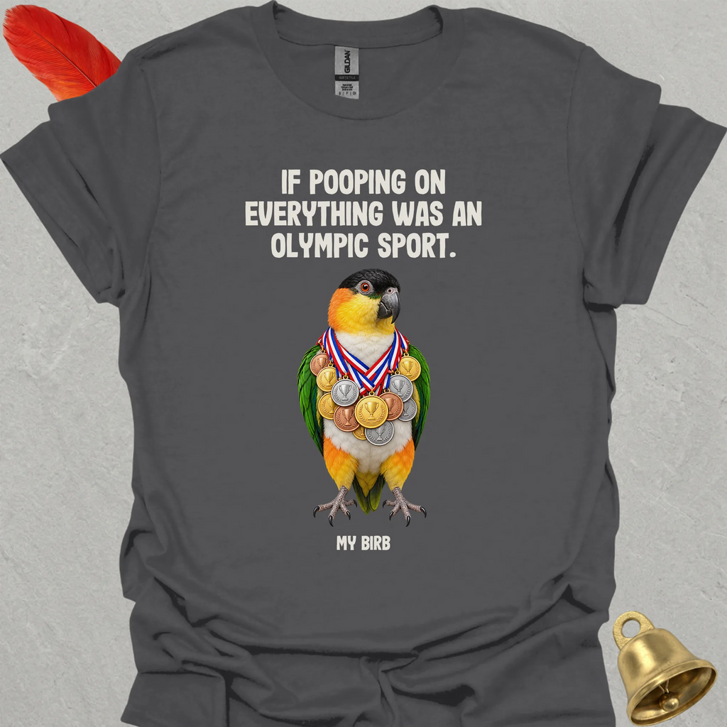 Black-Headed Caique Olympic Pooper T-Shirt