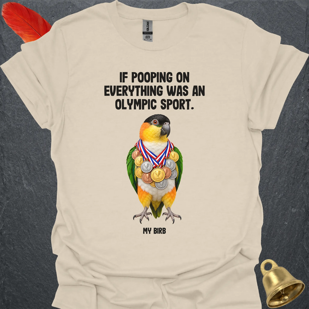 Black-Headed Caique Olympic Pooper T-Shirt
