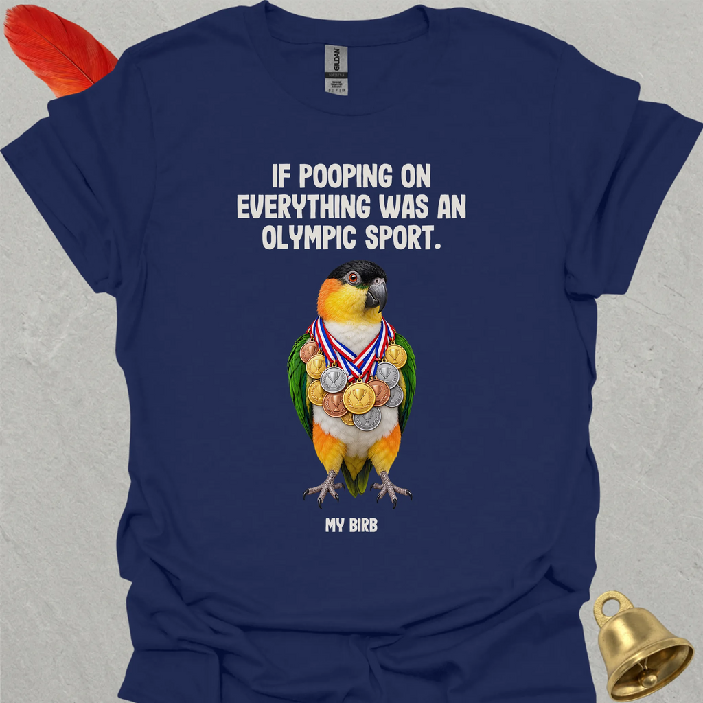 Black-Headed Caique Olympic Pooper T-Shirt