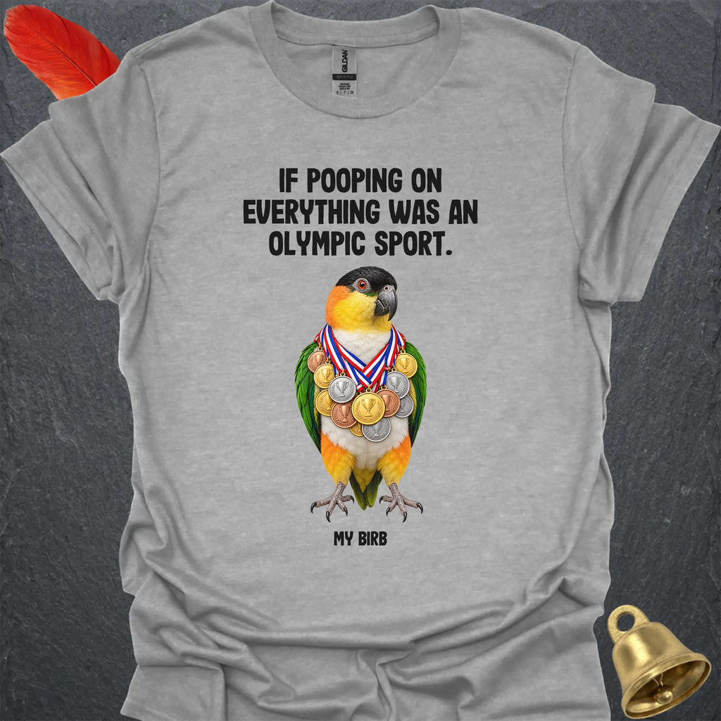Black-Headed Caique Olympic Pooper T-Shirt
