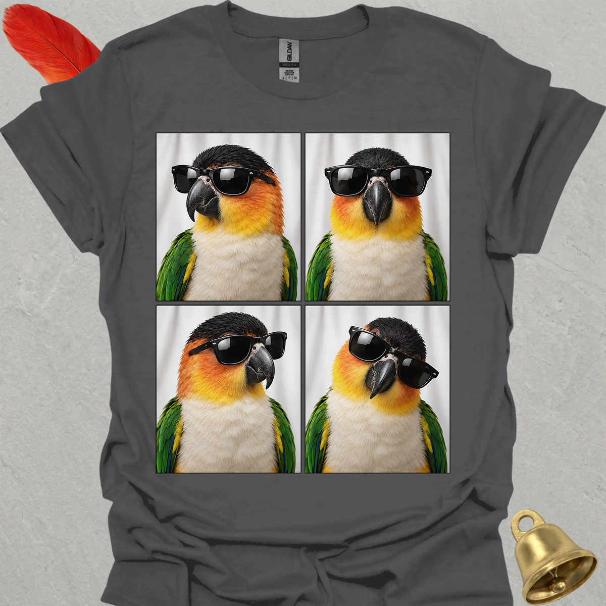 Black-Headed Caique Photobooth T-Shirt