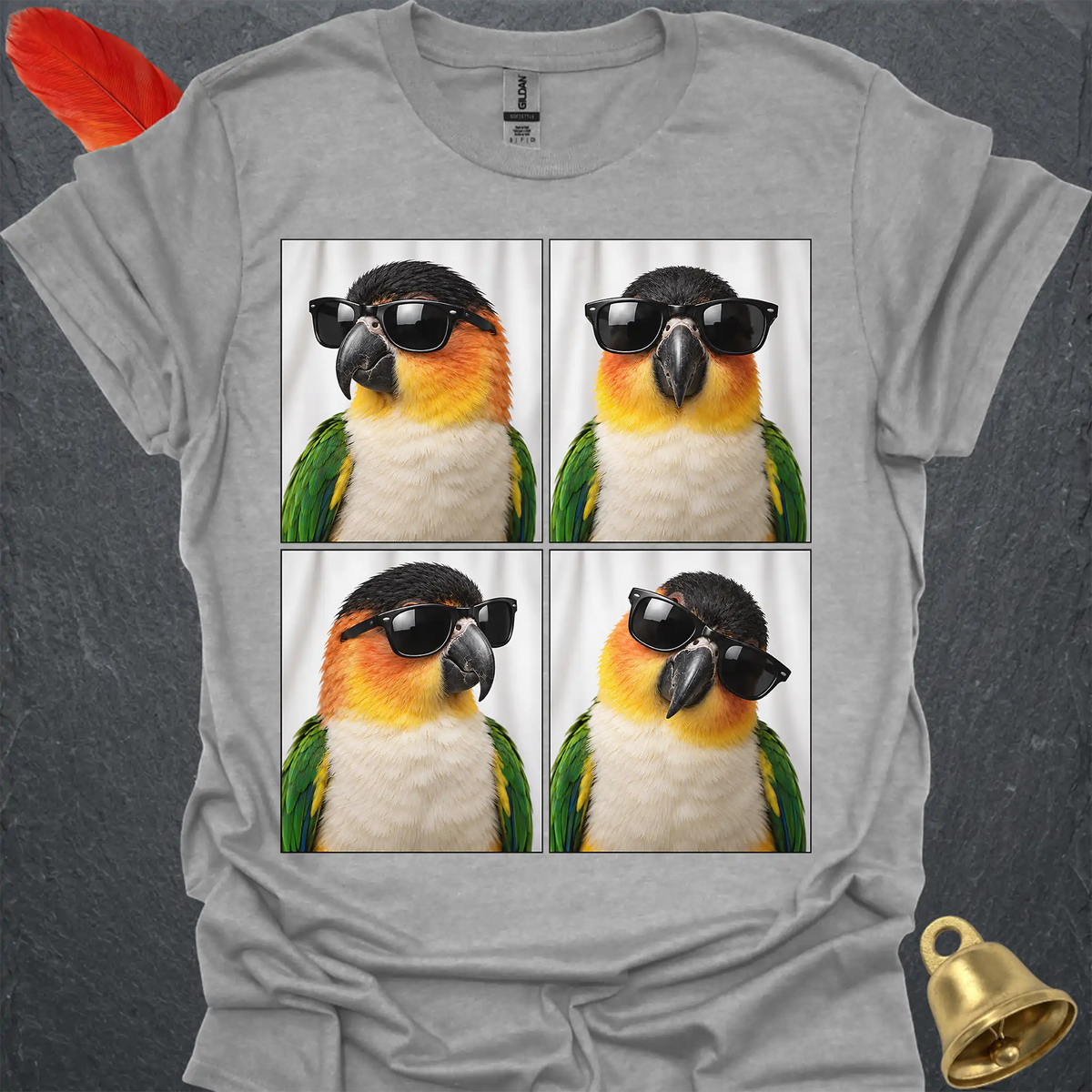 Black-Headed Caique Photobooth T-Shirt