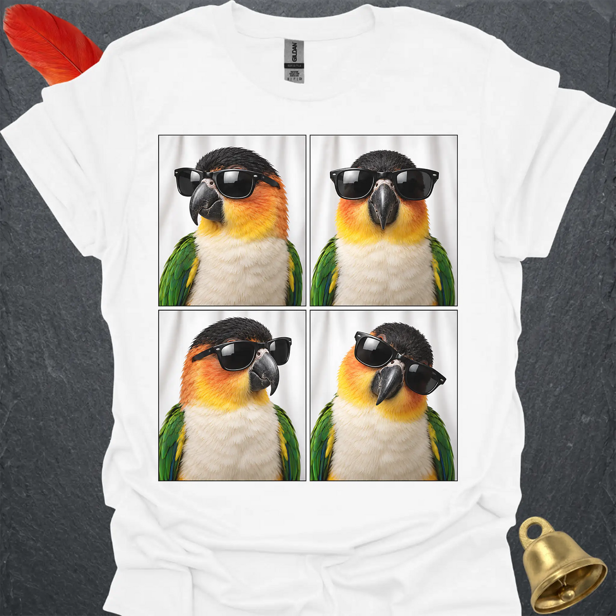 Black-Headed Caique Photobooth T-Shirt