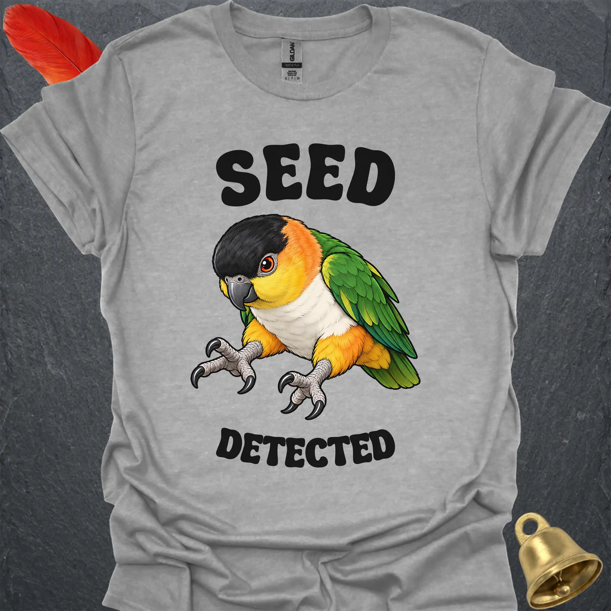 Black-Headed Caique Seed Detected T-Shirt