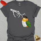 Black-Headed Caique Skeleton Boop T-Shirt