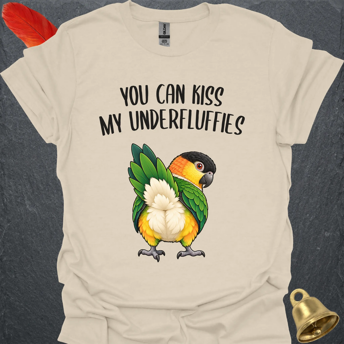 Black-Headed Caique Underfluffies T-Shirt