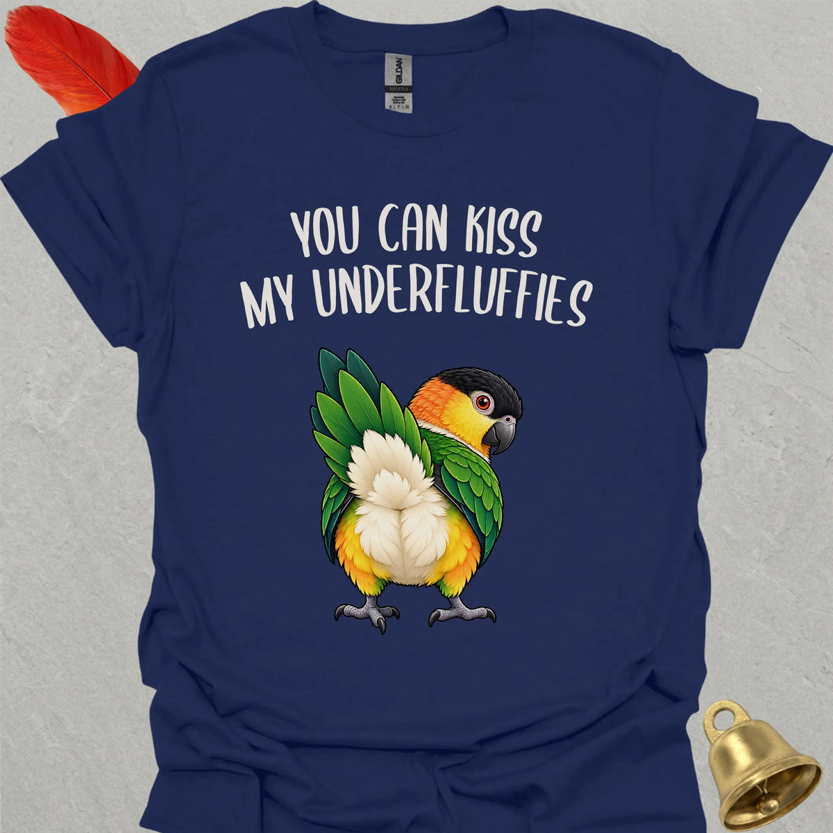 Black-Headed Caique Underfluffies T-Shirt